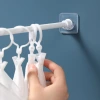 Wholesale telescopic rod support, pasting, non-drilling curtain rod fixed seat, crossbar, door curtain rod hanger, hook bracket accessories details Picture